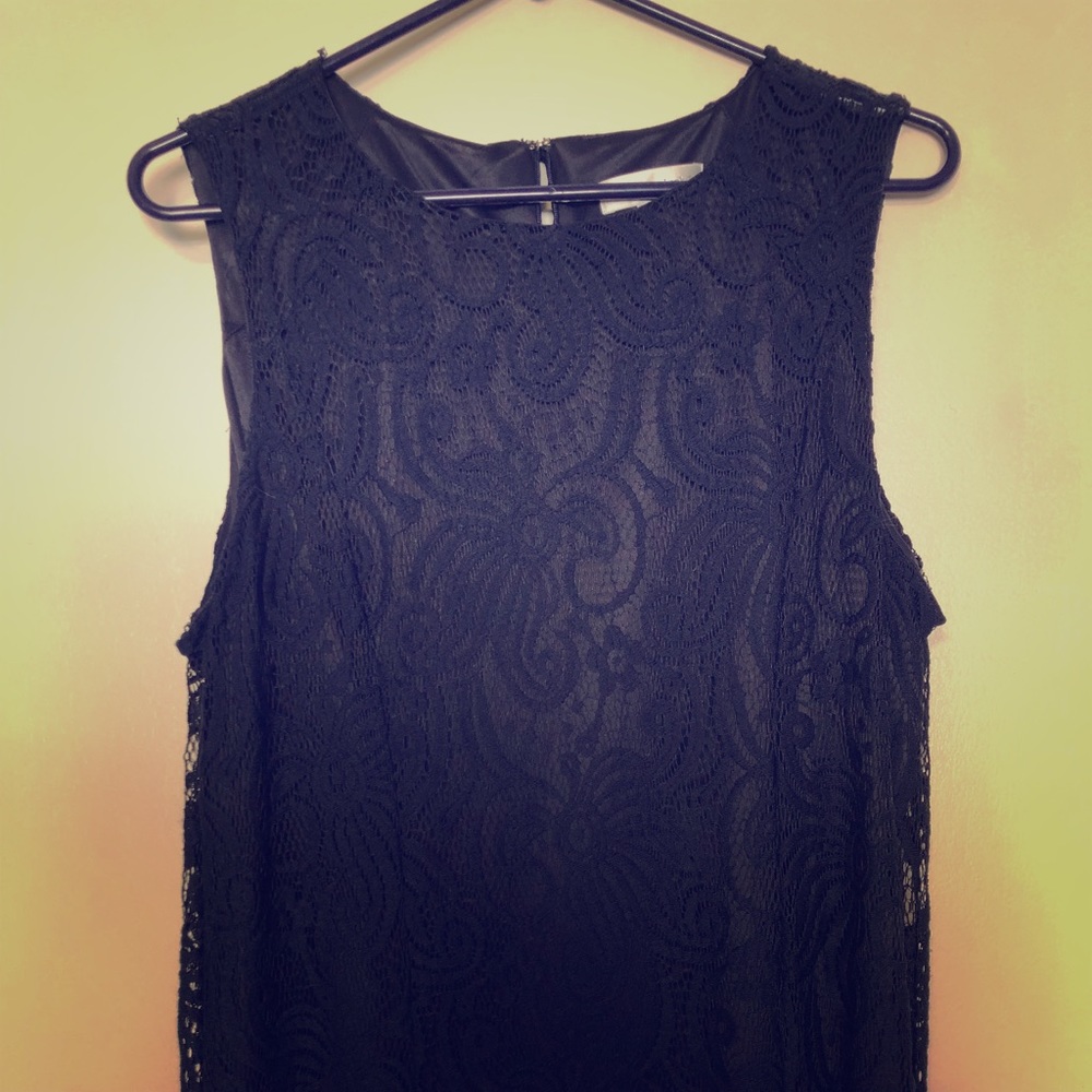 Blue Lace Cocktail Dress